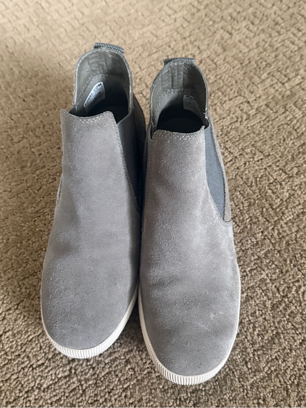 Sorel Wonens Sage Green Suede Slip-On Loafers